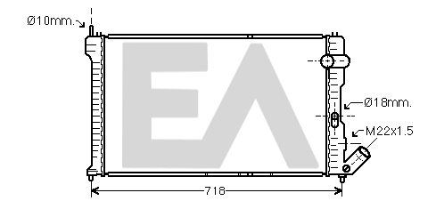 Radiator, engine cooling (31R10014)