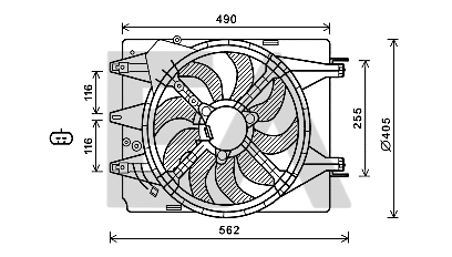 Fan, engine cooling (33V25092)