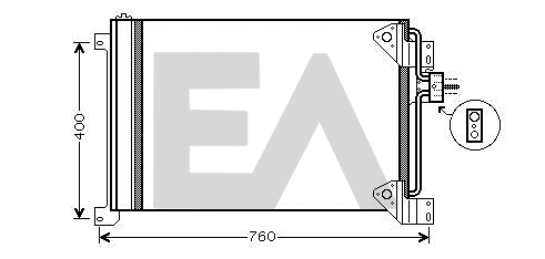 Condenser, air conditioning (30C30008)