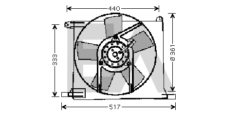 Fan, engine cooling (33V54001)