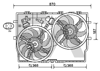 Fan, engine cooling (33V25082)