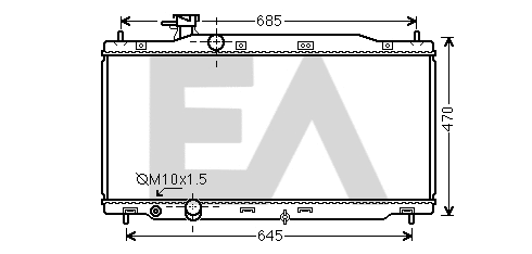 Radiator, engine cooling (31R26081)