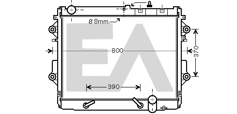 Radiator, engine cooling (31R71241)