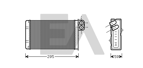 Heat Exchanger, interior heating (45C55020)