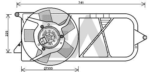 Fan, engine cooling (33V54036)