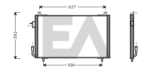 Condenser, air conditioning (30C55008)