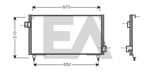 Condenser, air conditioning (30C68005)