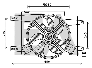 Fan, engine cooling (33V03017)