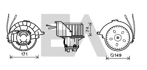 Electric Motor, interior blower (42A54010)