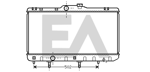 Radiator, engine cooling (31R71093)