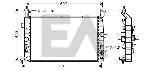 Radiator, engine cooling (31R54215)