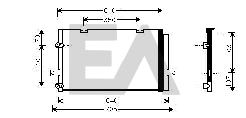 Condenser, air conditioning (30C05002)