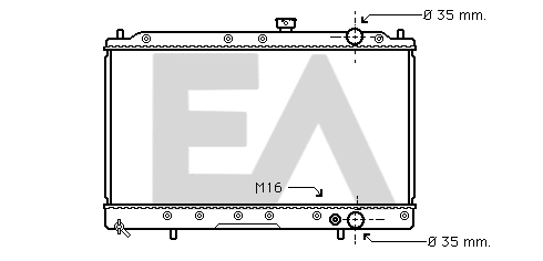Radiator, engine cooling (31R51068)