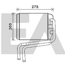 Heat Exchanger, interior heating (45C77013)