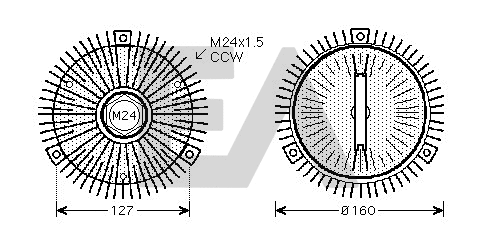 Fan Wheel, engine cooling (35C07D03)