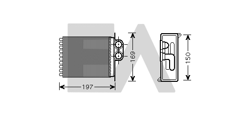 Heat Exchanger, interior heating (45C50022)