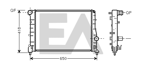 Radiator, engine cooling (31R03032)