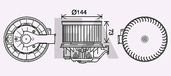 Electric Motor, interior blower (42A22018)
