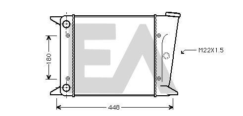 Radiator, engine cooling (31R77004)