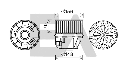 Electric Motor, interior blower (42A22012)