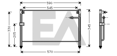 Condenser, air conditioning (30C52009)
