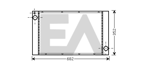 Radiator, engine cooling (31R07146)