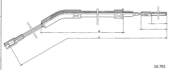 Cable Pull, parking brake (10.703)