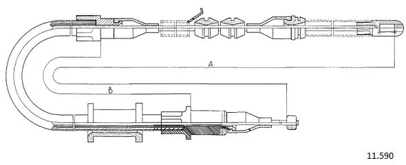 Cable Pull, parking brake (11.590)