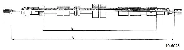 Cable Pull, parking brake (10.6025)
