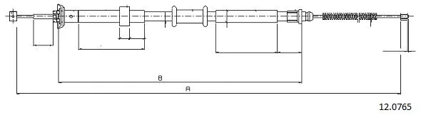 Cable Pull, parking brake (12.0765)