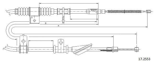 Cable Pull, parking brake (17.2553)