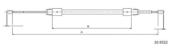 Cable Pull, parking brake (10.9322)