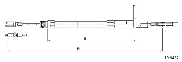 Cable Pull, parking brake (10.9432)