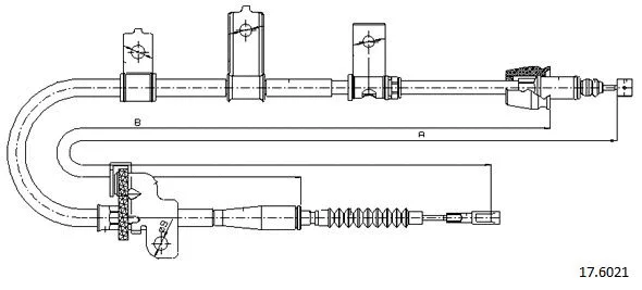 Cable Pull, parking brake (17.6021)