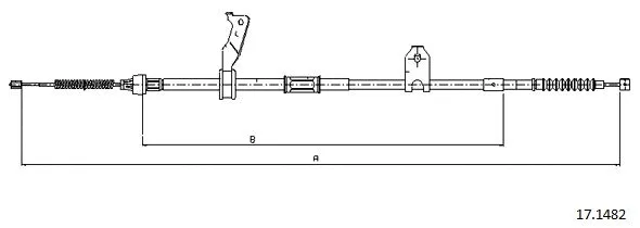 Cable Pull, parking brake (17.1482)