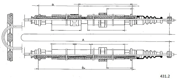 Cable Pull, parking brake (431.2)