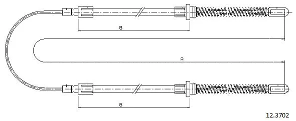 Cable Pull, parking brake (12.3702)