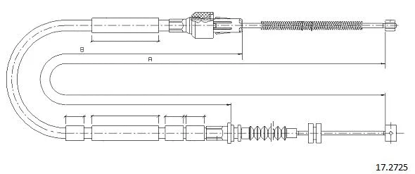 Cable Pull, parking brake (17.2725)