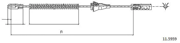 Cable Pull, parking brake (11.5959)