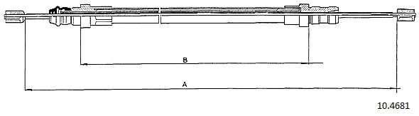 Cable Pull, parking brake (10.4681)