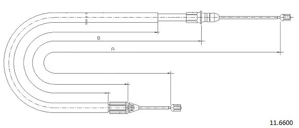 Cable Pull, parking brake (11.6600)