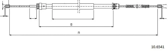 Cable Pull, parking brake (10.6541)