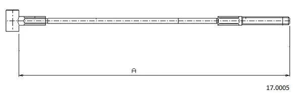 Cable Pull, parking brake (17.0005)