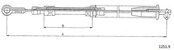 Cable Pull, parking brake (1251.9)