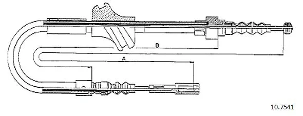 Cable Pull, parking brake (10.7541)