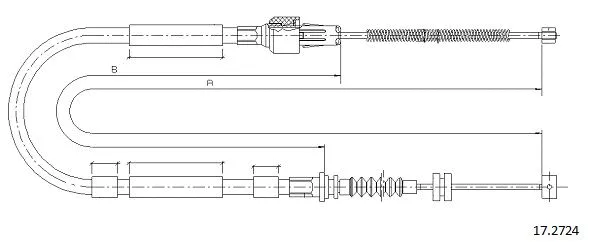 Cable Pull, parking brake (17.2724)