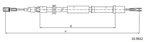 Cable Pull, parking brake (10.9832)