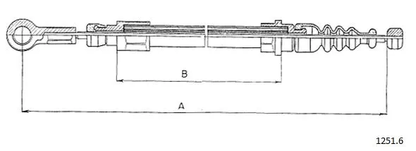 Cable Pull, parking brake (1251.6)