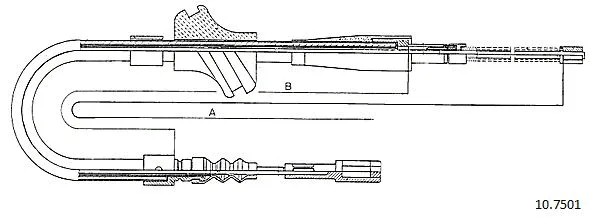 Cable Pull, parking brake (10.7501)