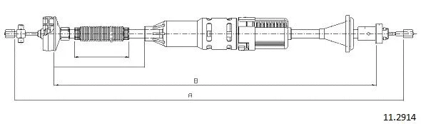 Cable Pull, clutch control (11.2914)